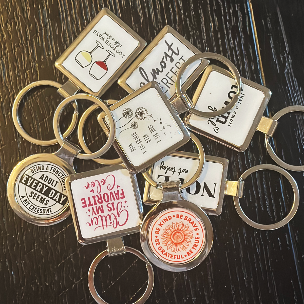 Inspirational Keychain - "Some See a Weed, Others See a Wish